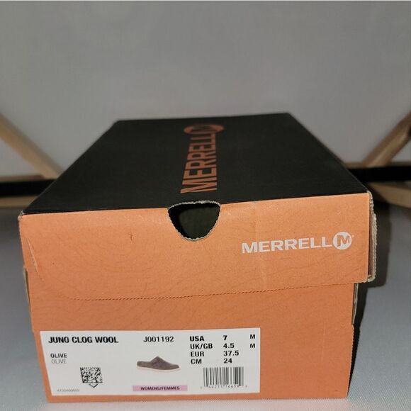 Merrell Womens Juno Wool Clog - Olive - Like New - Womens Size 7 - Picture 5 of 11